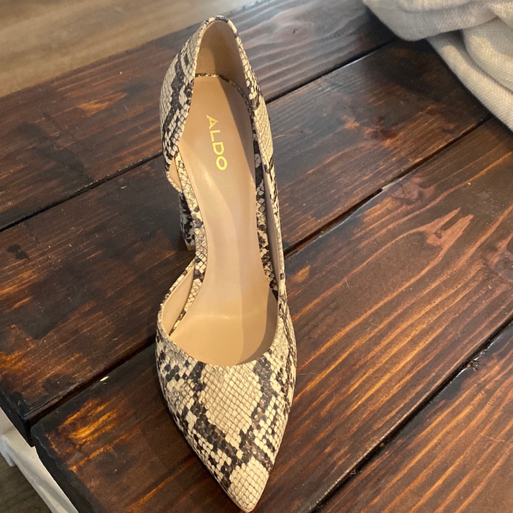Snake skin heels